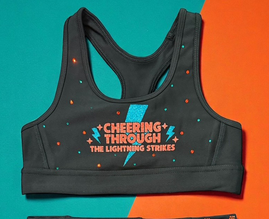 Lighting Strikes Cheer/Dance BRA ONLY